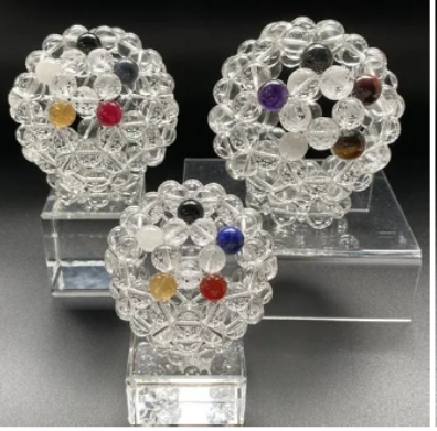 風水龍穴煌玉 - クリスタルボールと五色の石