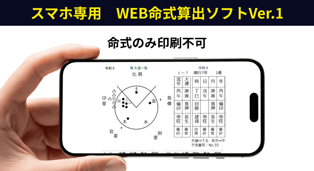 WEB命式算出ソフトVer.1（印刷不可）